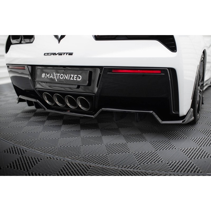 Kit carrosserie Maxton Design Chevrolet Corvette Stingray C7 (2013-2019) : lame avant, bas de caisse, lame arrière