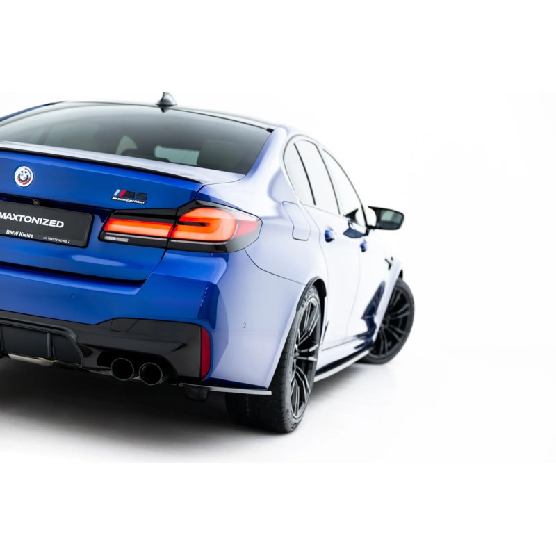 Kit carrosserie Maxton Design BMW M5 F90 restylée (2020-2024) : lame avant, bas de caisse, lame arrière, lames arrière