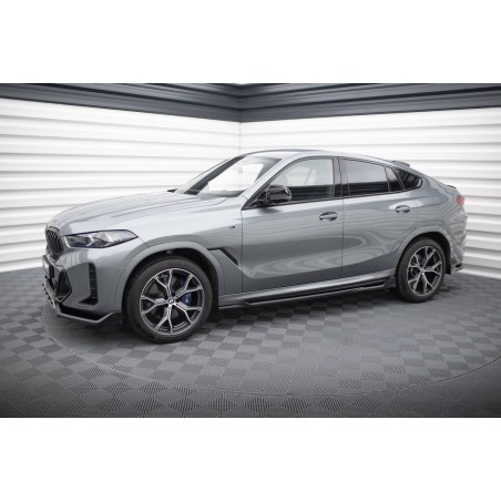 Kit carrosserie Maxton Design BMW X6 M-Pack G06 restylée (2023+) : lame avant, bas de caisse, lame arrière, becquet