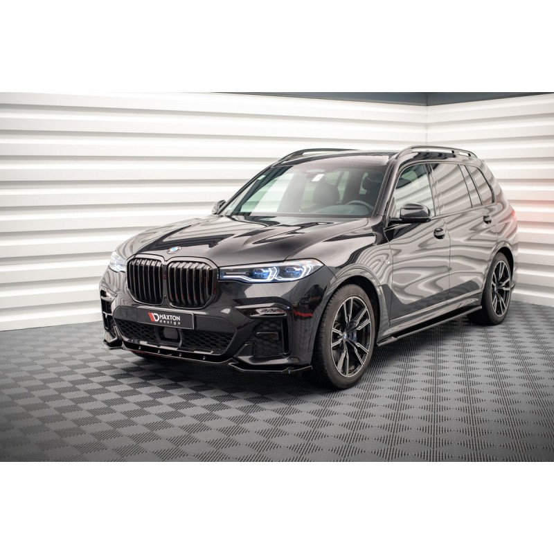 Kit carrosserie Maxton Design BMW X7 M-Pack G07 (2018-2022) : lame avant, bas de caisse, lame arrière, becquet