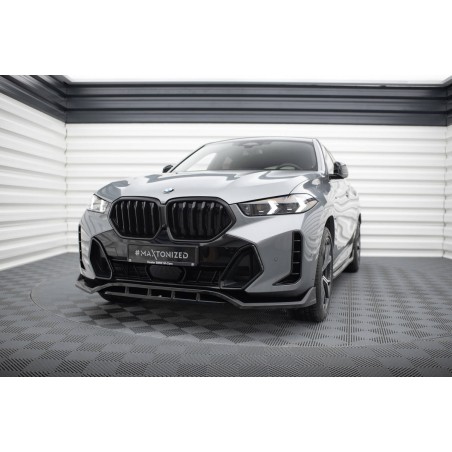 Kit carrosserie Maxton Design BMW X6 M-Pack G06 restylée (2023+) : lame avant, bas de caisse, lame arrière, becquet