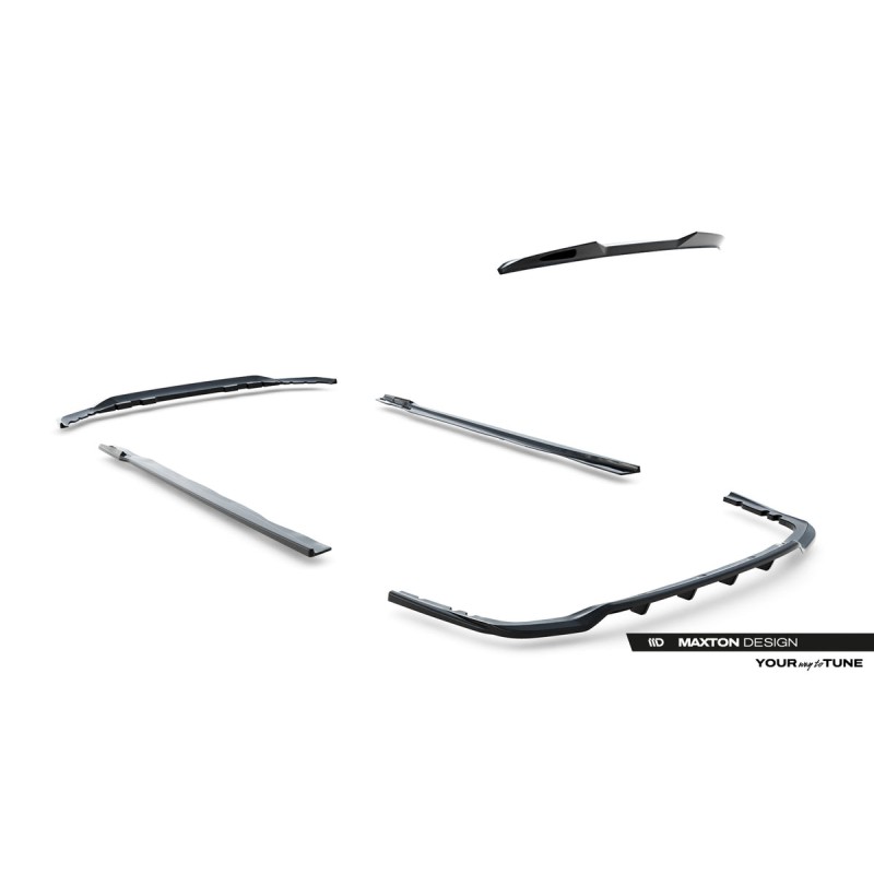 Kit carrosserie Maxton Design BMW X7 M-Pack G07 (2018-2022) : lame avant, bas de caisse, lame arrière, becquet