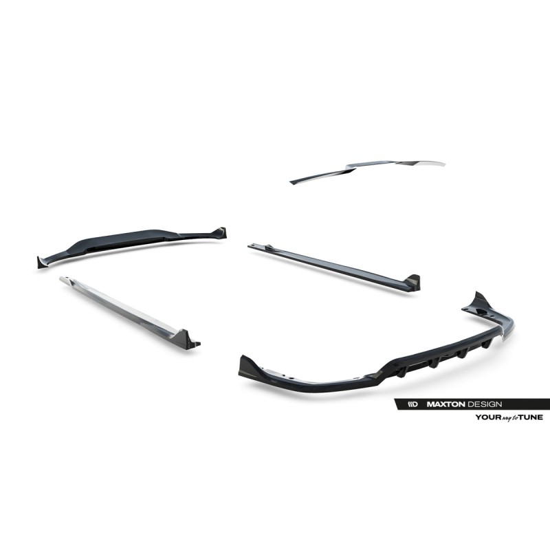 Kit carrosserie Maxton Design BMW X6 M-Pack G06 restylée (2023+) : lame avant, bas de caisse, lame arrière, becquet