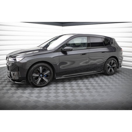 Kit carrosserie Maxton Design BMW iX M-Pack i20 (2021-2025) : lame avant, bas de caisse, lame arrière, becquet