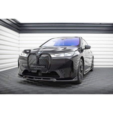 Kit carrosserie Maxton Design BMW iX M-Pack i20 (2021-2025) : lame avant, bas de caisse, lame arrière, becquet