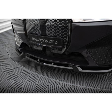Kit carrosserie Maxton Design BMW iX M-Pack i20 (2021-2025) : lame avant, bas de caisse, lame arrière, becquet