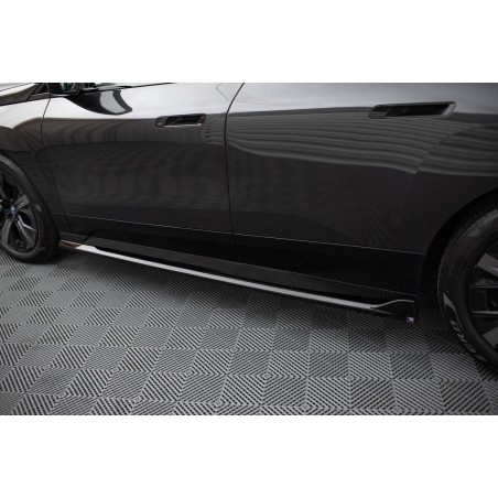 Kit carrosserie Maxton Design BMW iX M-Pack i20 (2021-2025) : lame avant, bas de caisse, lame arrière, becquet