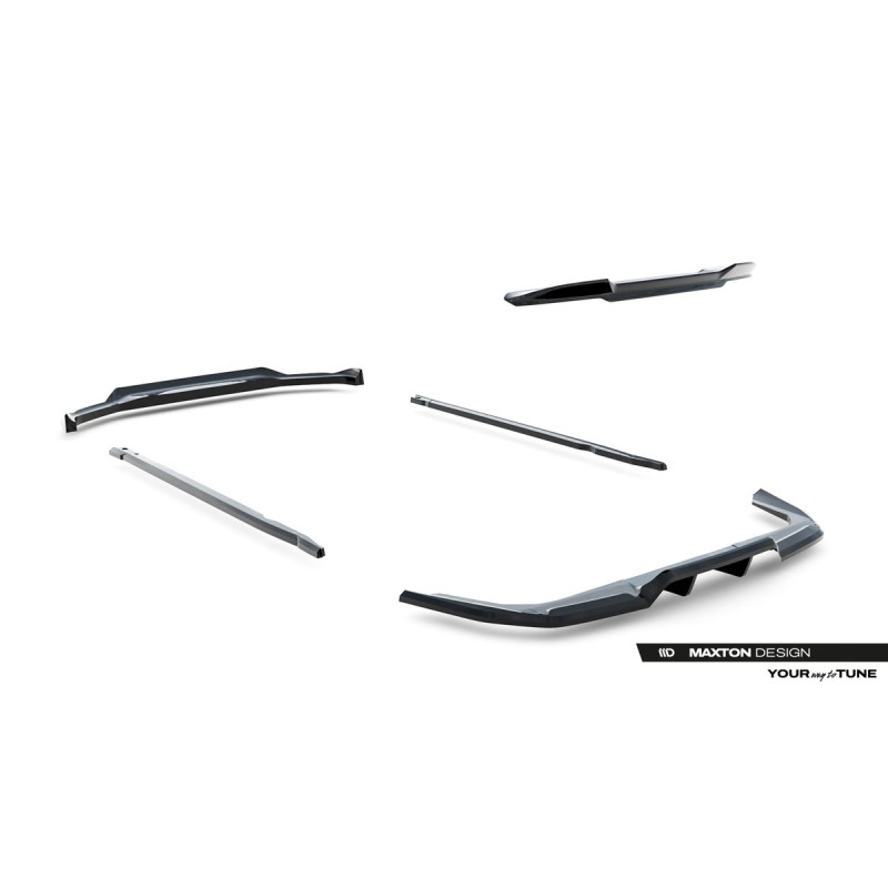 Kit carrosserie Maxton Design BMW X1 M-Pack U11 (2022+) : lame avant, bas de caisse, lame arrière, becquet