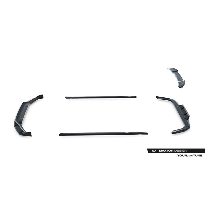 Kit carrosserie Maxton Design BMW X1 M-Pack U11 (2022+) : lame avant, bas de caisse, lame arrière, becquet