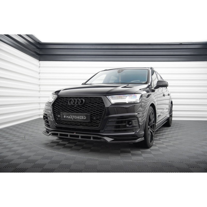 Kit carrosserie Maxton Design Audi SQ7 Mk2 V.1 (2016-2019) : lame avant, bas de caisse, lame arrière, becquet