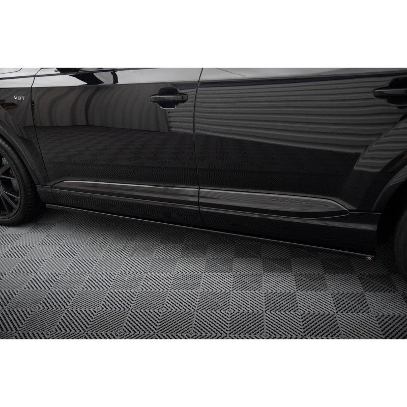Kit carrosserie Maxton Design Audi SQ7 Mk2 V.1 (2016-2019) : lame avant, bas de caisse, lame arrière, becquet
