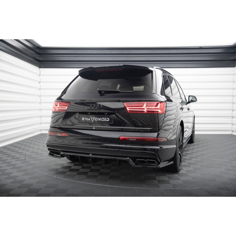 Kit carrosserie Maxton Design Audi SQ7 Mk2 V.1 (2016-2019) : lame avant, bas de caisse, lame arrière, becquet