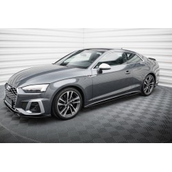 Kit carrosserie Maxton Design Audi A5 S-Line Coupé F5 restylée (2019-2024) : lame avant, bas de caisse, lame arrière, becquet