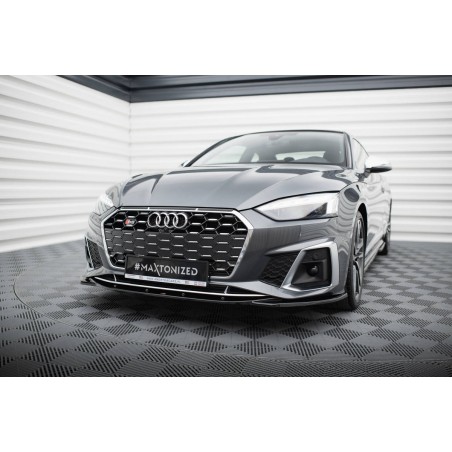 Kit carrosserie Maxton Design Audi A5 S-Line Coupé F5 restylée (2019-2024) : lame avant, bas de caisse, lame arrière, becquet