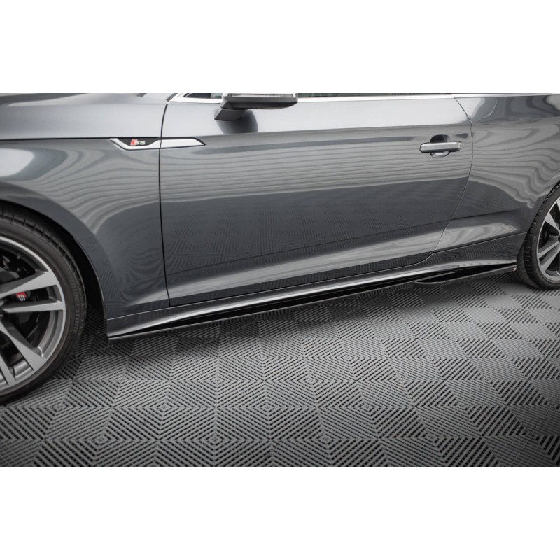 Kit carrosserie Maxton Design Audi A5 S-Line Coupé F5 restylée (2019-2024) : lame avant, bas de caisse, lame arrière, becquet