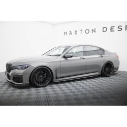 Kit carrosserie carbone Maxton Design BMW Série 7 M-Pack G11 restylée (2019-2022) : bas de caisse, lame arrière, becquet