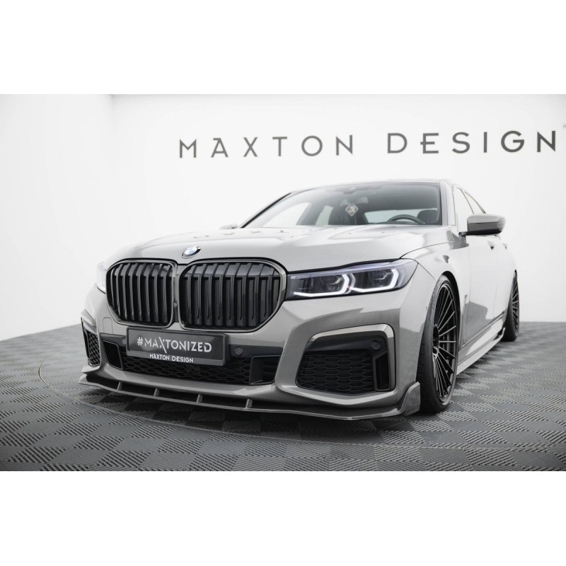 Kit carrosserie carbone Maxton Design BMW Série 7 M-Pack G11 restylée (2019-2022) : bas de caisse, lame arrière, becquet