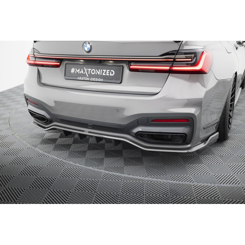 Kit carrosserie carbone Maxton Design BMW Série 7 M-Pack G11 restylée (2019-2022) : bas de caisse, lame arrière, becquet