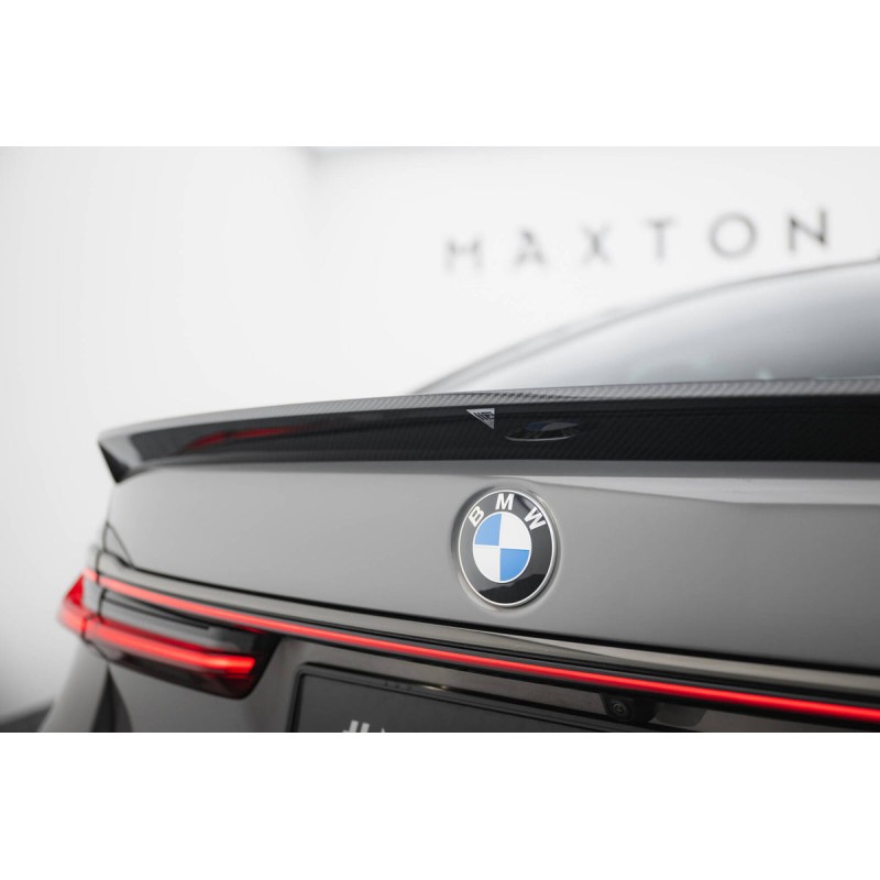 Kit carrosserie carbone Maxton Design BMW Série 7 M-Pack G11 restylée (2019-2022) : bas de caisse, lame arrière, becquet