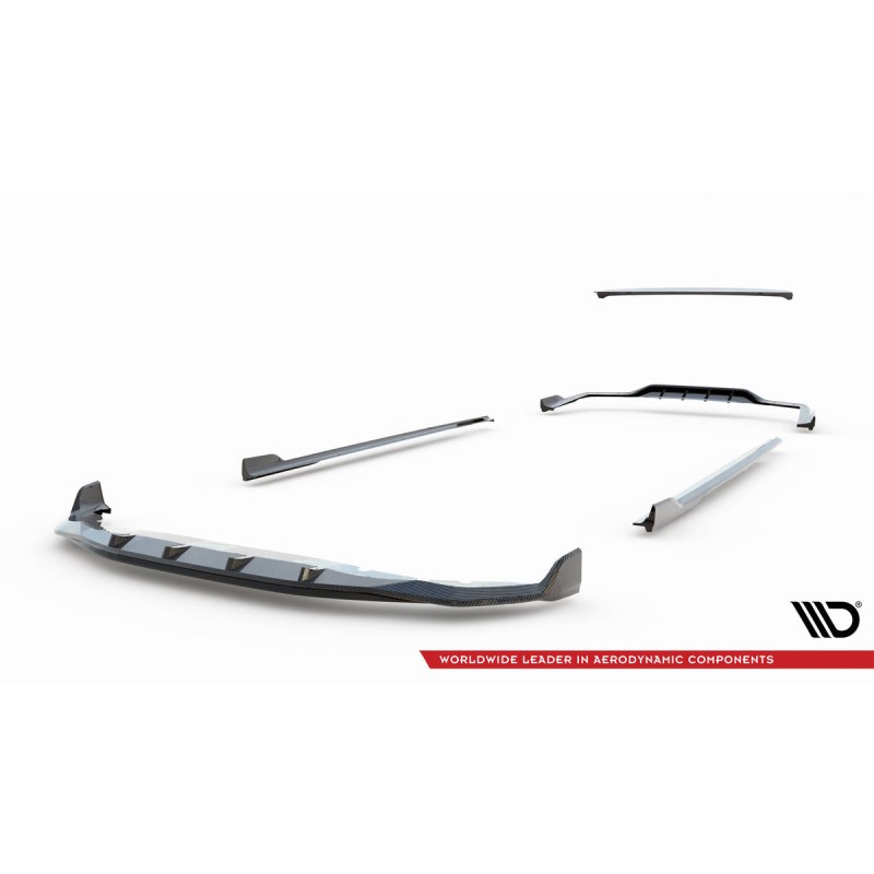 Kit carrosserie carbone Maxton Design BMW Série 7 M-Pack G11 restylée (2019-2022) : bas de caisse, lame arrière, becquet
