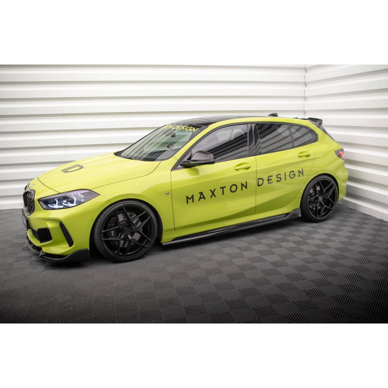 Kit carrosserie Maxton Design BMW M135i F40 V.1 (2019-2024) : lame avant, bas de caisse, diffuseur arrière, becquet