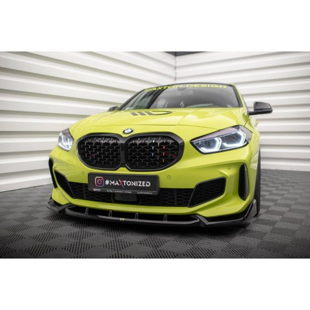 Kit carrosserie Maxton Design BMW M135i F40 V.1 (2019-2024) : lame avant, bas de caisse, diffuseur arrière, becquet