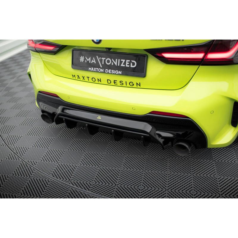 Kit carrosserie Maxton Design BMW M135i F40 V.1 (2019-2024) : lame avant, bas de caisse, diffuseur arrière, becquet