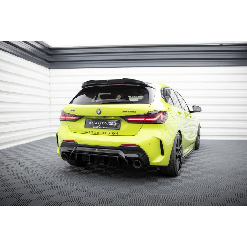 Kit carrosserie Maxton Design BMW M135i F40 V.1 (2019-2024) : lame avant, bas de caisse, diffuseur arrière, becquet