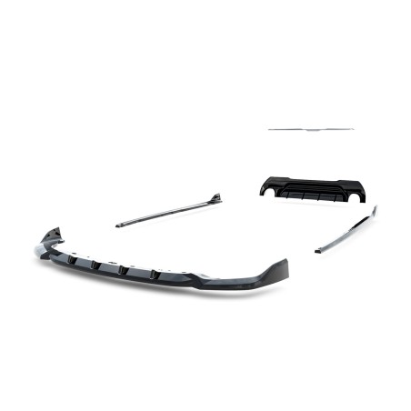 Kit carrosserie Maxton Design BMW M135i F40 V.1 (2019-2024) : lame avant, bas de caisse, diffuseur arrière, becquet