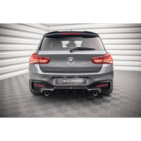 Kit carrosserie Maxton Design BMW M140i F20 restylée V.1 (2015-2019) : lame avant, bas de caisse, diffuseur arrière, becquet