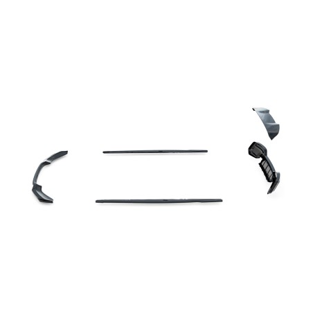Kit carrosserie Maxton Design BMW M140i F20 restylée V.1 (2015-2019) : lame avant, bas de caisse, diffuseur arrière, becquet
