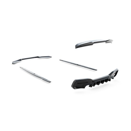 Kit carrosserie Maxton Design BMW M140i F20 restylée V.1 (2015-2019) : lame avant, bas de caisse, diffuseur arrière, becquet
