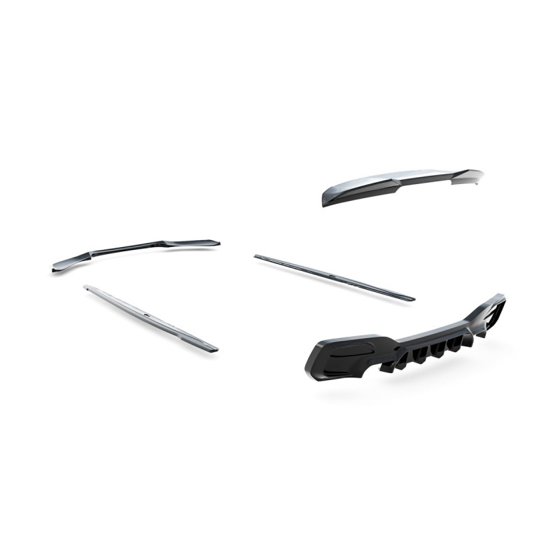 Kit carrosserie Maxton Design BMW M140i F20 restylée V.1 (2015-2019) : lame avant, bas de caisse, diffuseur arrière, becquet