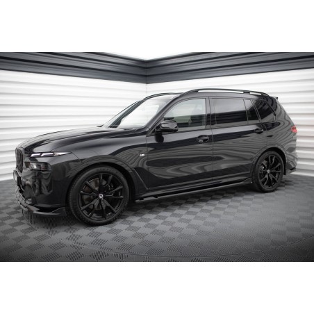 Kit carrosserie Maxton Design BMW X7 M-Pack G07 restylée (2022+) : lame avant, bas de caisse, lame arrière, becquet