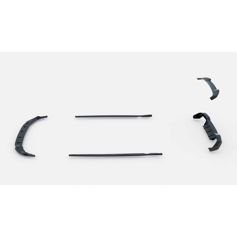 Kit carrosserie Maxton Design Volkswagen Golf R 5 portes Mk8 (2020-2024) : lame avant, bas de caisse, diffuseur arrière, becquet