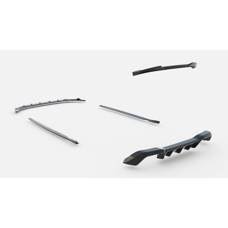 Kit carrosserie Maxton Design Volkswagen Golf R 5 portes Mk8 (2020-2024) : lame avant, bas de caisse, diffuseur arrière, becquet