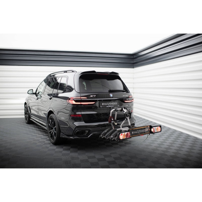 Kit carrosserie Maxton Design BMW X7 M-Pack G07 restylée (2022+) : lame avant, bas de caisse, lame arrière, becquet
