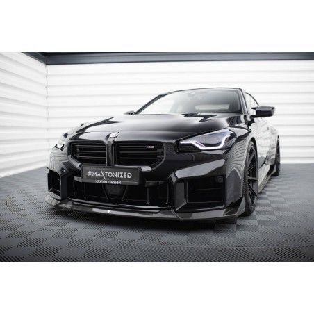 Kit carrosserie carbone Maxton Design BMW M2 G87 (2023+) : lame avant, bas de caisse, becquet, diffuseur arrière, lames arrière