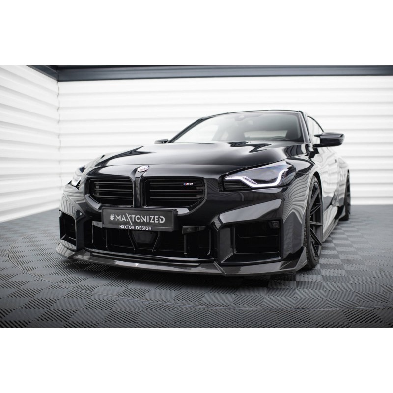 Kit carrosserie carbone Maxton Design BMW M2 G87 (2023+) : lame avant, bas de caisse, becquet, diffuseur arrière, lames arrière