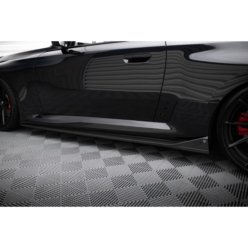 Kit carrosserie carbone Maxton Design BMW M2 G87 (2023+) : lame avant, bas de caisse, becquet, diffuseur arrière, lames arrière
