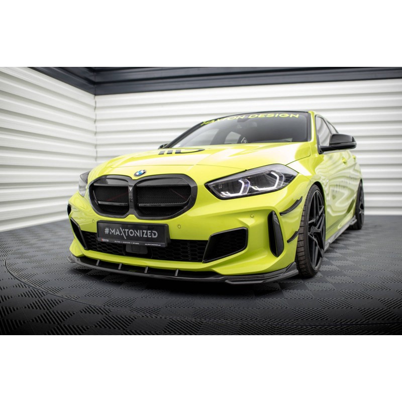 Kit carrosserie carbone Maxton Design BMW Série 1 F40 M-Pack / M135i (2019-2023) : bas de caisse, lames arrière, becquet