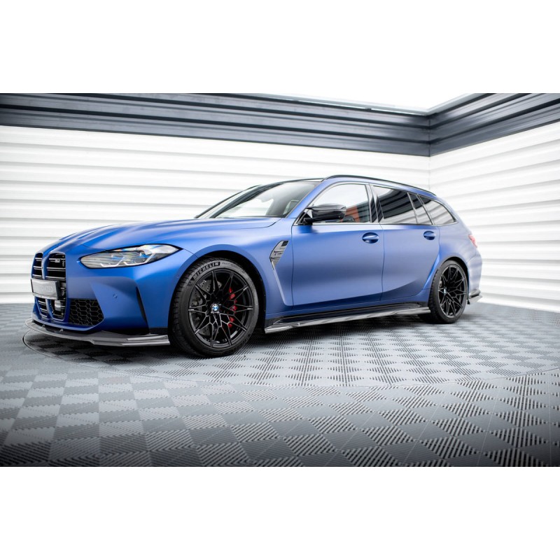 Kit carrosserie carbone Maxton Design BMW M3 G81 Touring (2022+) : lame avant, bas de caisse, diffuseur arrière, lames arrière