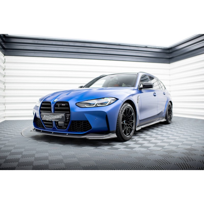 Kit carrosserie carbone Maxton Design BMW M3 G81 Touring (2022+) : lame avant, bas de caisse, diffuseur arrière, lames arrière
