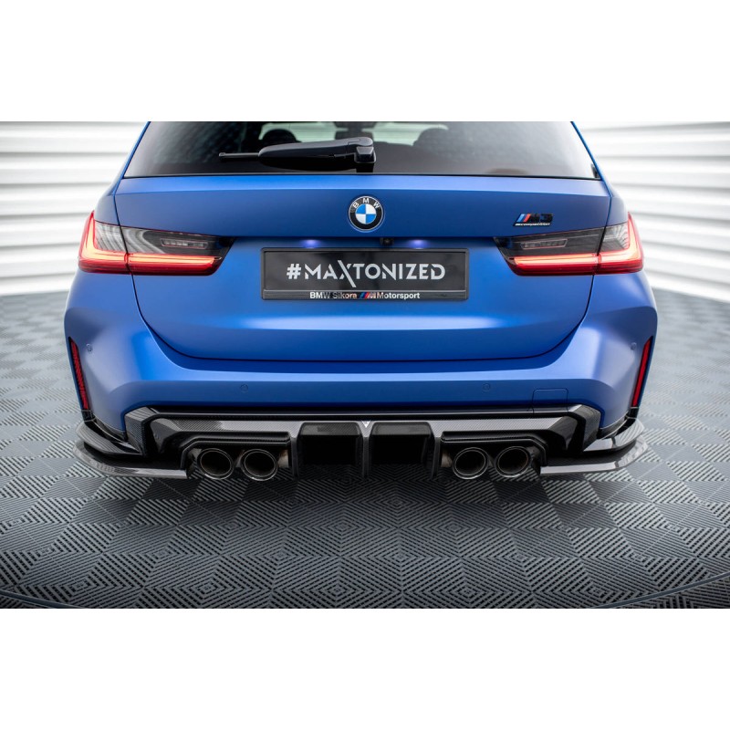 Kit carrosserie carbone Maxton Design BMW M3 G81 Touring (2022+) : lame avant, bas de caisse, diffuseur arrière, lames arrière