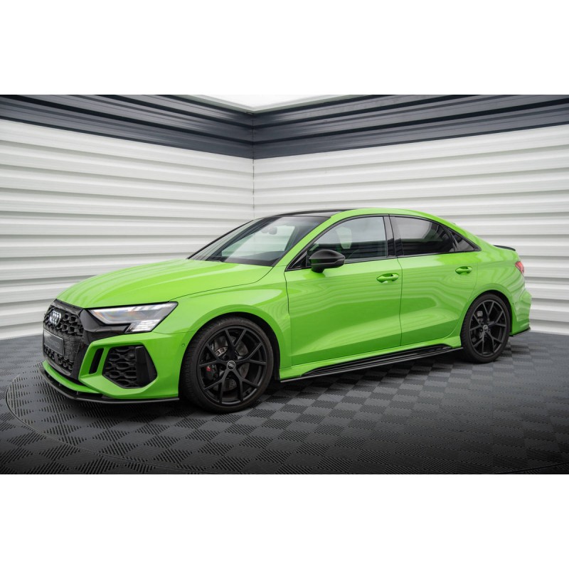 Kit carrosserie carbone Maxton Design Audi RS3 8Y Berline (2020-2024) : lame avant, becquet, bas de caisse
