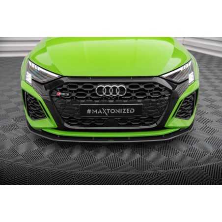 Kit carrosserie carbone Maxton Design Audi RS3 8Y Berline (2020-2024) : lame avant, becquet, bas de caisse