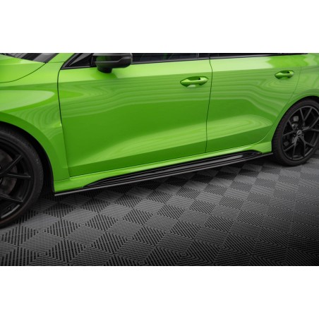 Kit carrosserie carbone Maxton Design Audi RS3 8Y Berline (2020-2024) : lame avant, becquet, bas de caisse
