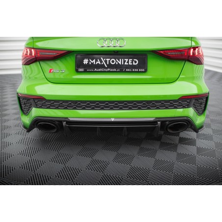 Kit carrosserie carbone Maxton Design Audi RS3 8Y Berline (2020-2024) : lame avant, becquet, bas de caisse