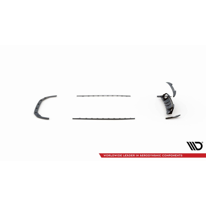 Kit carrosserie carbone Maxton Design Audi RS3 8Y Berline (2020-2024) : lame avant, becquet, bas de caisse