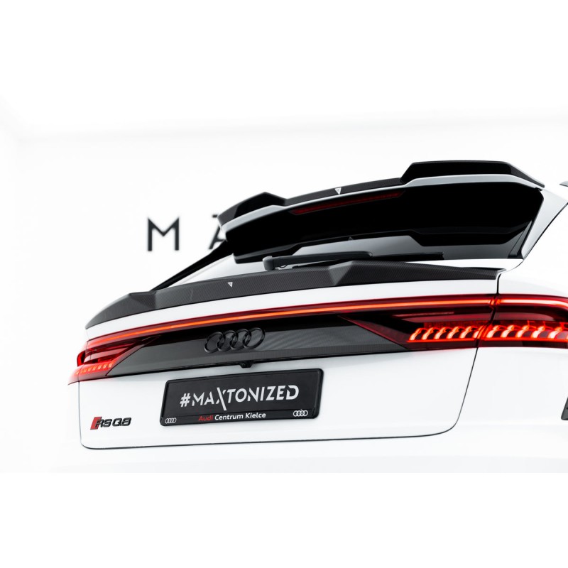 Kit carrosserie carbone Maxton Design Audi RSQ8 Mk1 (2019-2024) : lame avant, becquet, bas de caisse, diffuseur arrière
